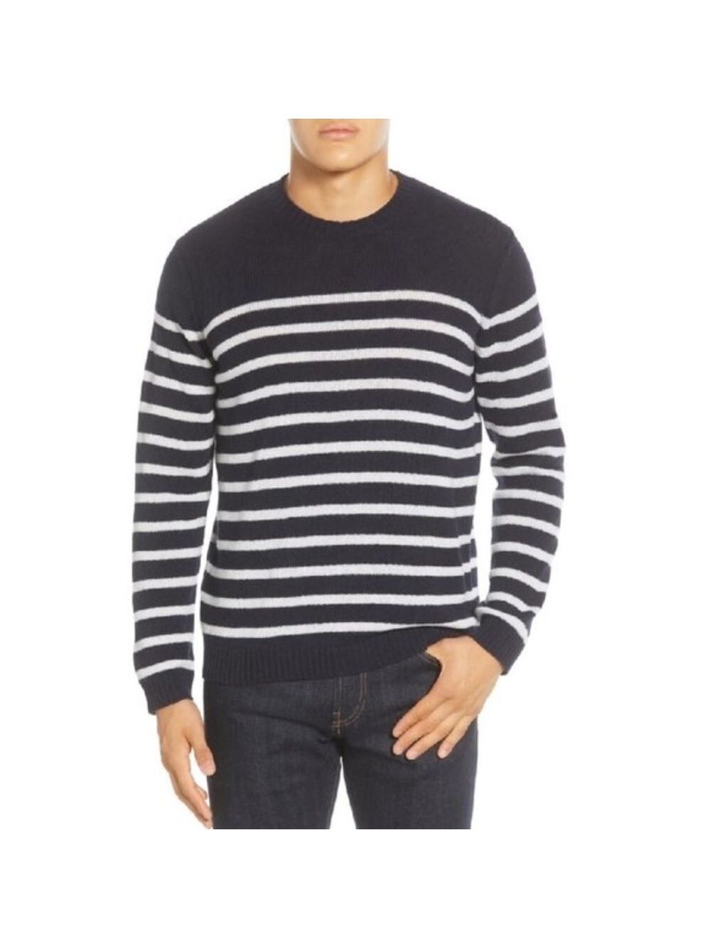 NNO7 Dawson 6294 Slim Fit Stripe Sweater